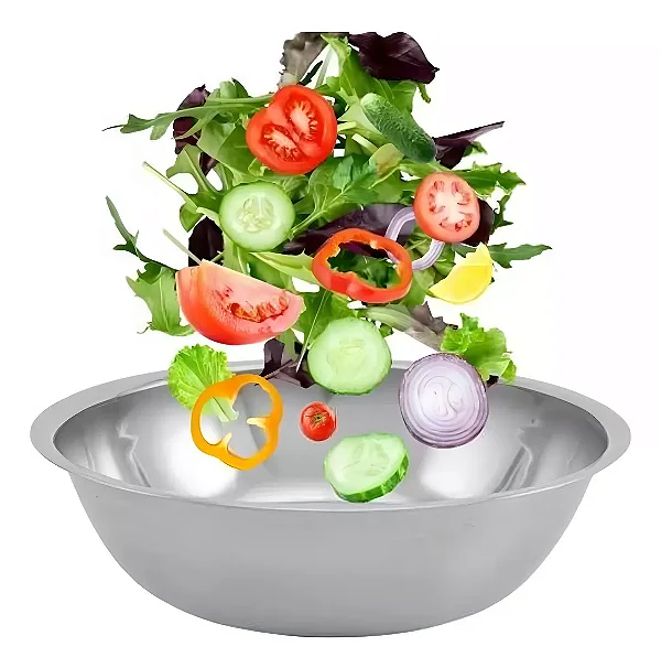 Tigela Saladeira Inox Redonda