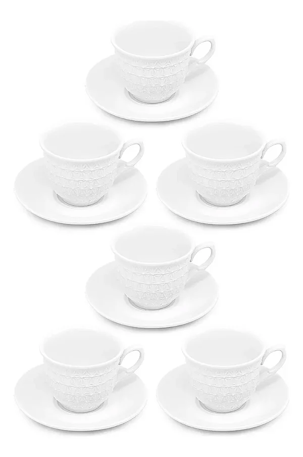 Jogo De Xicaras De Cha Ou Cafe Asdra 150ml Hauskraft