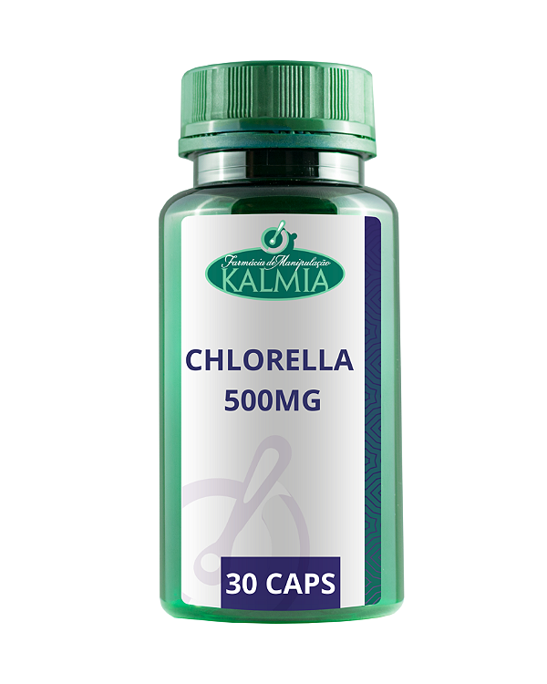Chlorella 500mg com 30 cápsulas