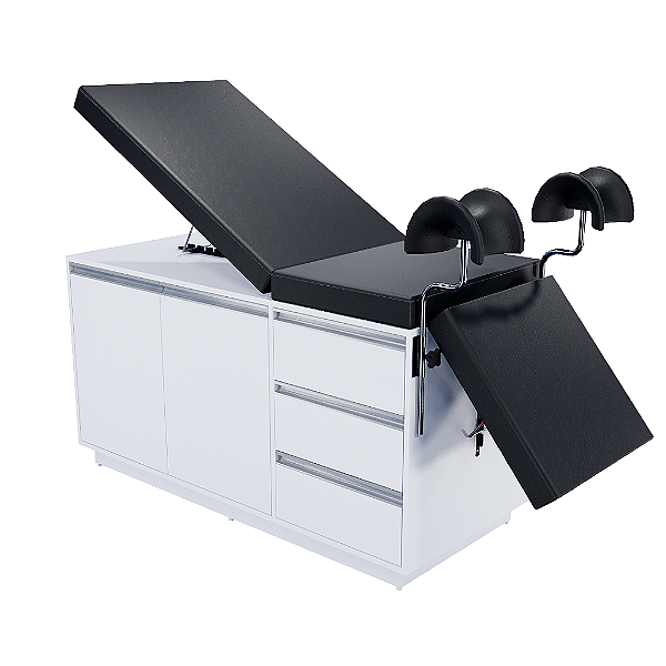 Maca para Ultrassom / Geriátrica  Ginecológica Fixa com Balcão MDF