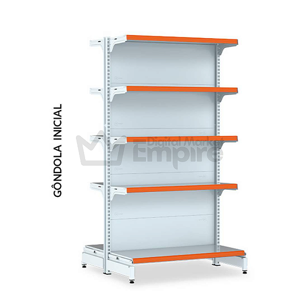 GÔNDOLA DE AÇO FIT 40 INICIAL CENTRO 1,70X0,90X0,60 0,80 C10