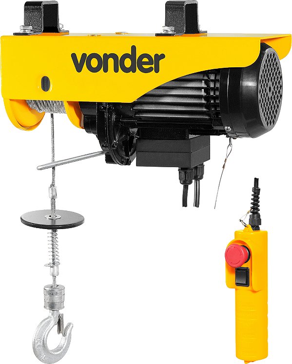 Guincho elétrico para 0,3 tonelada (0,3 tf) / 0,6 tonelada (0,6 tf) GEV 600 VONDER