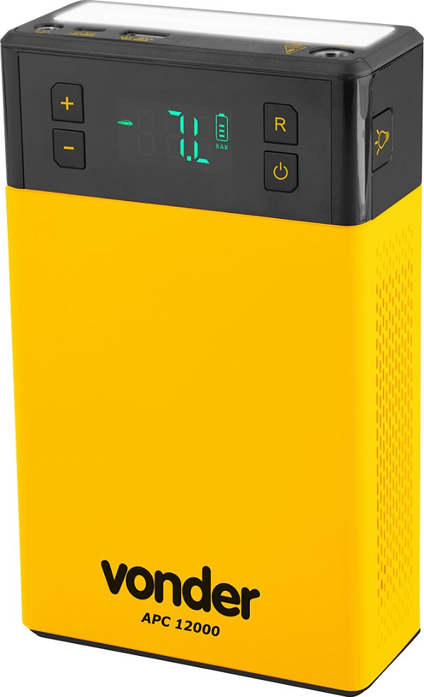 Auxiliar de partida portátil com compressor de ar APC12000 VONDER