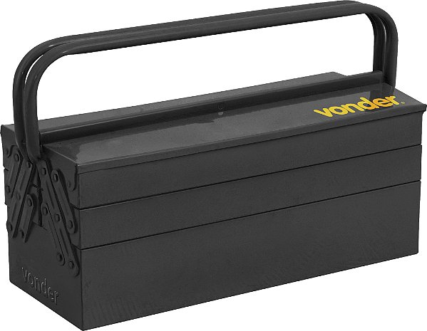 Caixa metálica sanfonada para ferramentas com 5 gavetas 50 cm x 19 cm x 20 cm VONDER