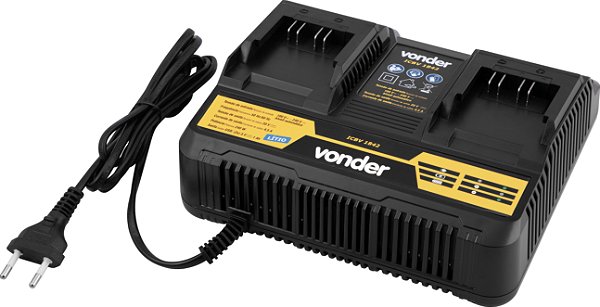 Carregador de bateria duplo 18 V linha interc ambiável carregamento rápido ICBV 1842 VONDER