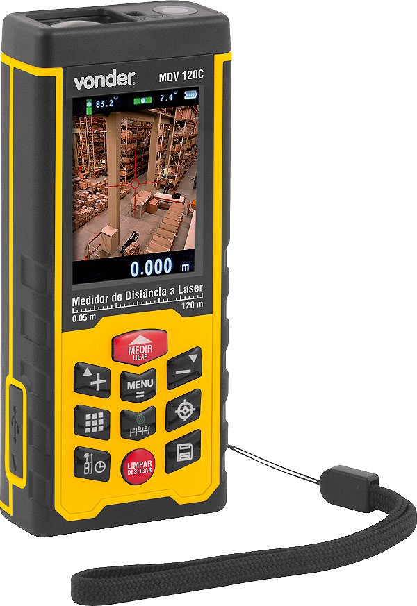 Medidor de distância a laser 120,0 m MDV 120 C VONDER