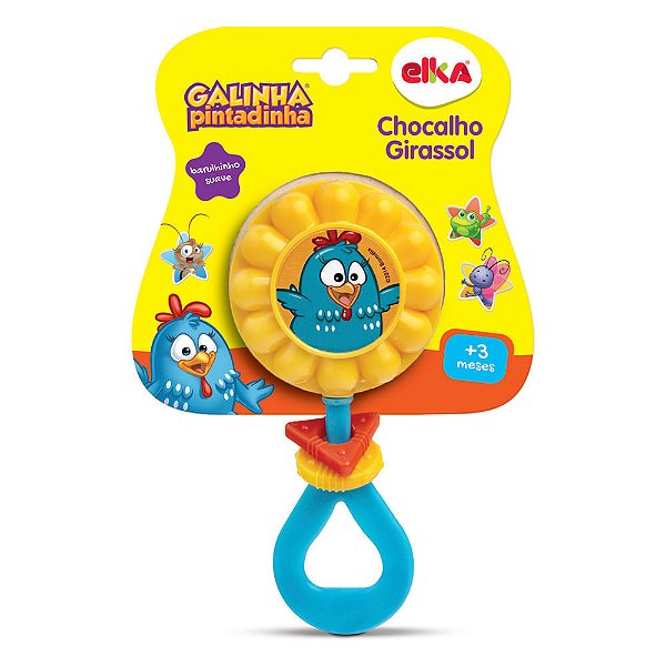 Chocalho Girassol - Galinha Pintadinha