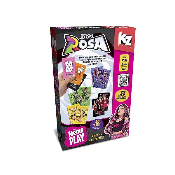 Jogo Memo Play Dos Rosa