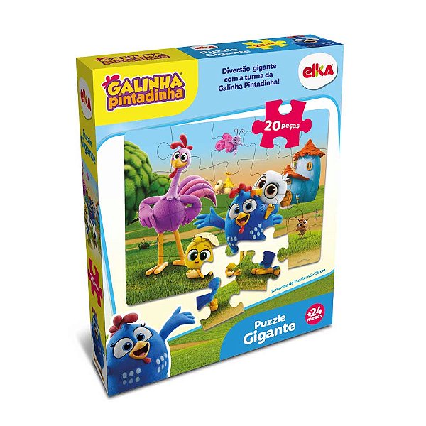 Puzzle Gigante 20 peças Galinha Pintadinha