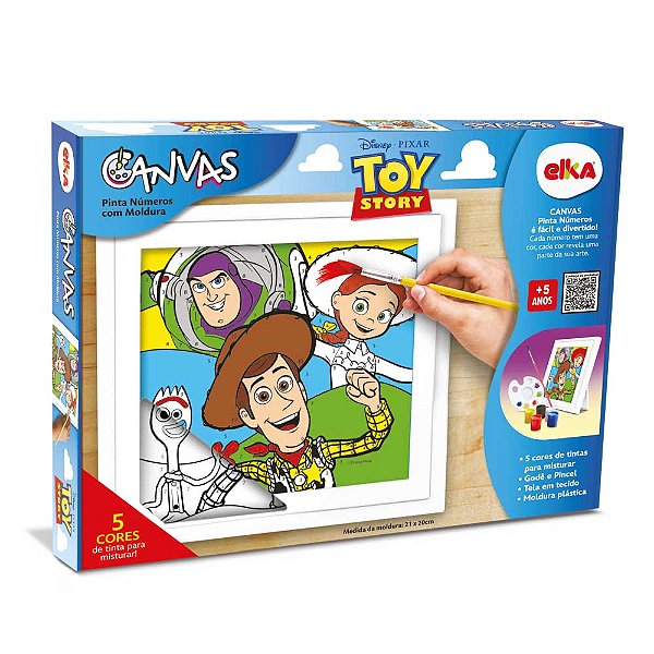 Canvas Pinta Números Toy Story