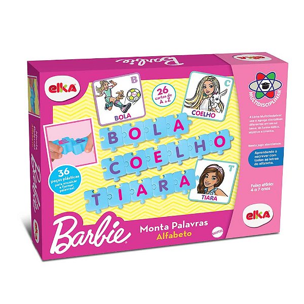 Monta Palavras Alfabeto Barbie