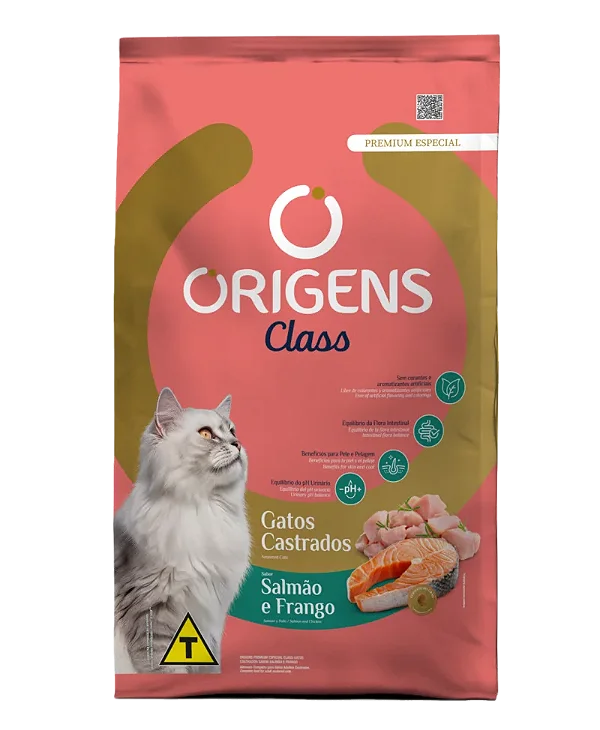 ORIGENS GATO CLASS FRANGO E SALMÃO 10,1KG
