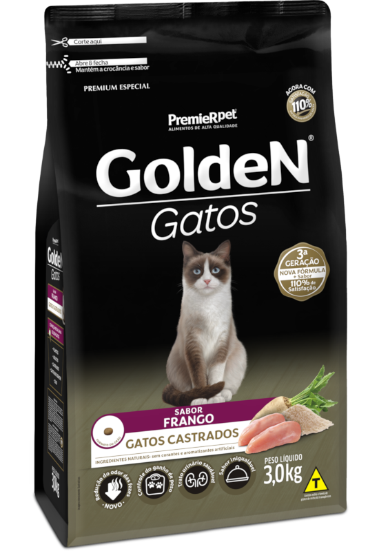 GOLDEN GATOS CASTRADO FRANGO 10,1KG