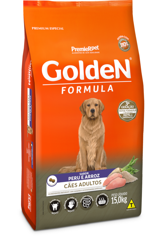 GOLDEN FORMULA CAES ADULTO PERU E ARROZ 15KG