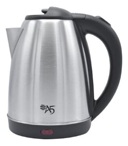 Chaleira Elétrica Inox A5 Living 1.8l Preta 110v Automática Prateado