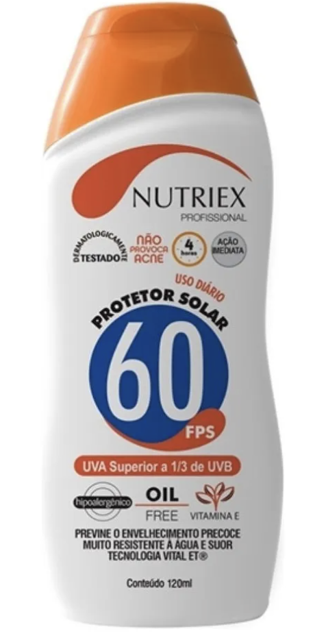 PROTETOR SOLAR NUTRIEX FATOR 60 120 ML