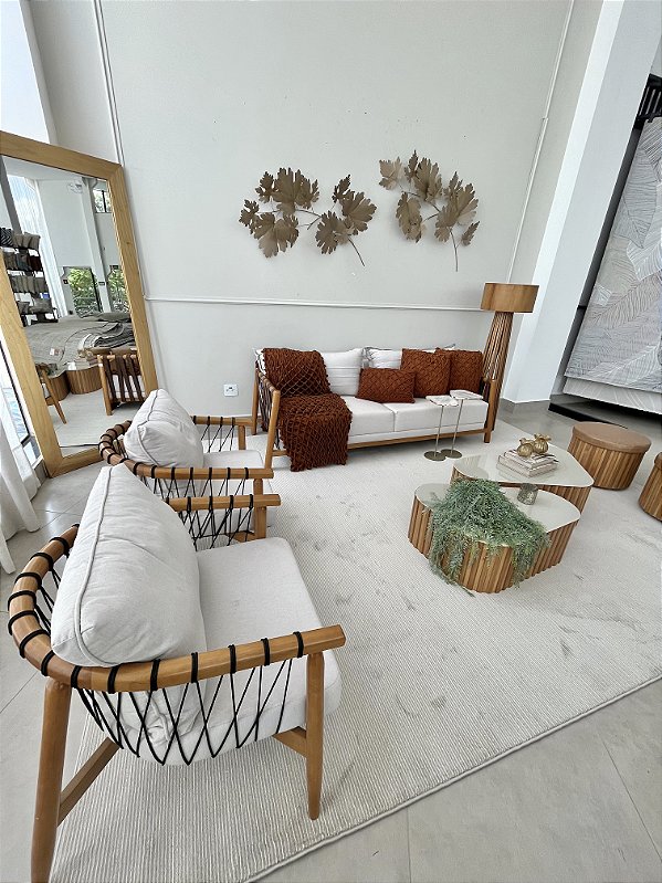 Tapete Comfort Canelado Bege