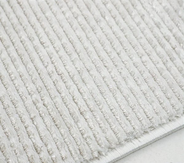 Tapete Canelado Off White Primazzi - SOB MEDIDA - Micro Overloque