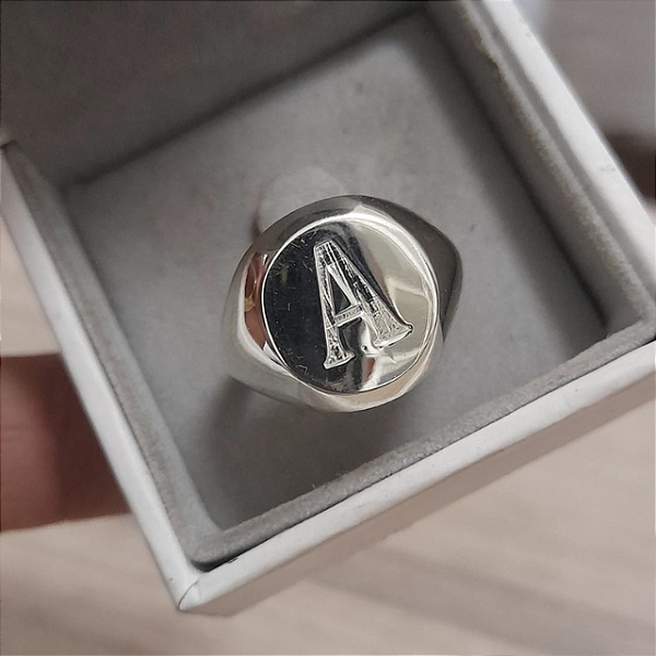 Anel  prata chapa lisa redonda lisa ou gravada/personalizada