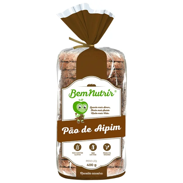 Pão de Aipim sem Glúten e sem Lactose