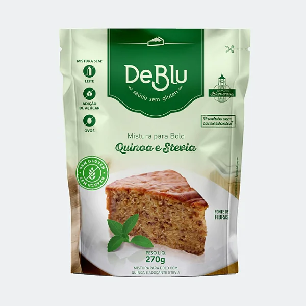 Mistura para Bolo com Quinoa e Stévia sem Glúten