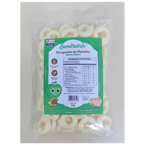 Rosquinha de Polvilho sem Glúten - sabor Cebola
