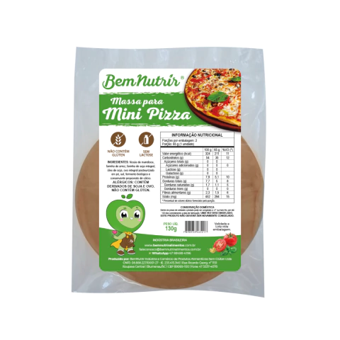 COMBO - Mini pizza sem Glúten sem Lactose