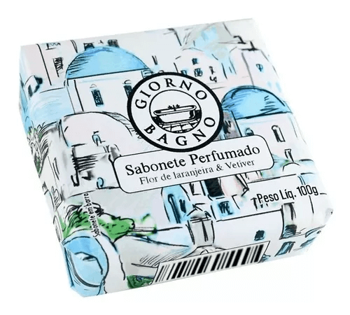 Sabonete Em Barra  Giorno Bagno Flor de Laranjeira e Vetiver 100g