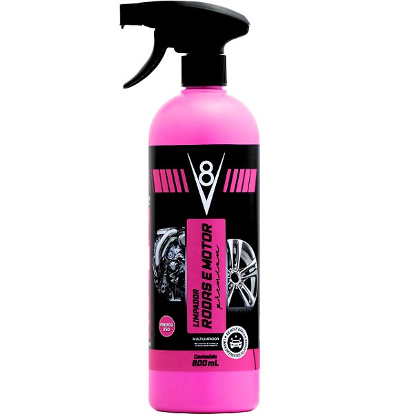 Limpador automotivo de rodas e motor V8 800 mL