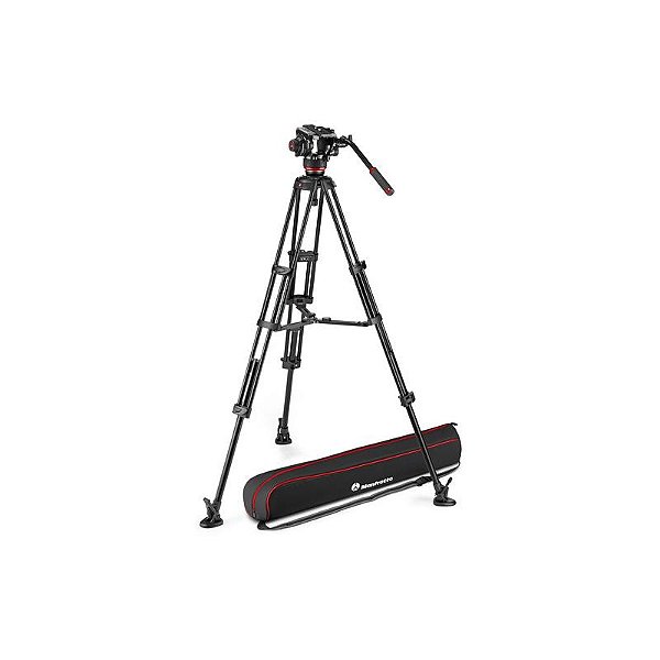 Manfrotto MVK504X TWINMA – Cabeça de Vídeo 504X com Tripé Duplo em Alumínio