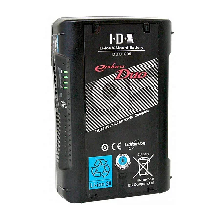 IDX DUO-C95 Bateria V-Mount 93Wh com D-Tap e USB
