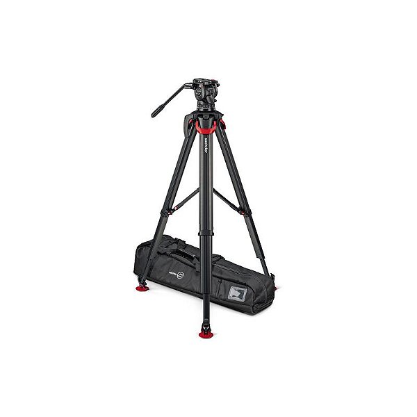 Sachtler Cabeça Fluida aktiv10 100mm com Placa Sideload