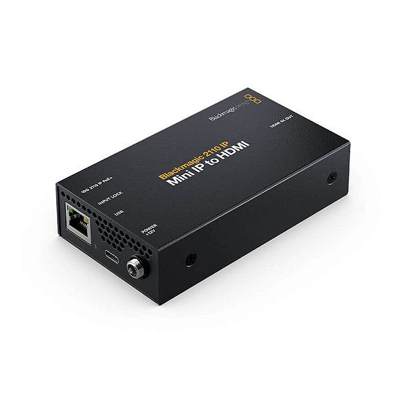 Blackmagic 2110 IP Mini IP para HDMI – Conectividade SMPTE 2110 para HDMI