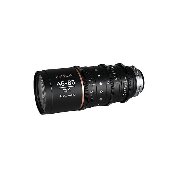 Lente Laowa Proteus 2× Anamórfica 45–85 mm T2.9 Flare Prateado PLEF