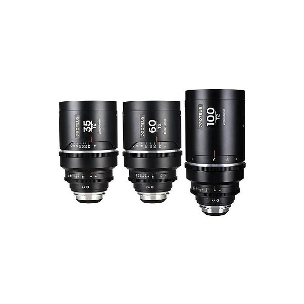 Kit Anamórfico Laowa Proteus Flex 2× – 35 mm, 60 mm e 100 mm (PL/EF)