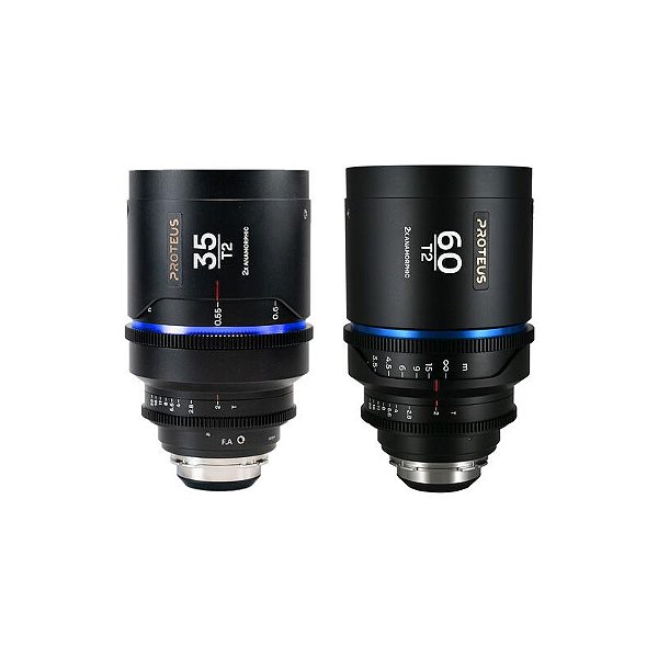 Lente Laowa Proteus 35 + 60 mm T2 PL/EF Feet Blue Flare