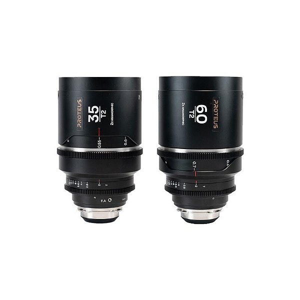 Lente Laowa Proteus 35 + 60 mm T2 PLEF Feet Silver Flare