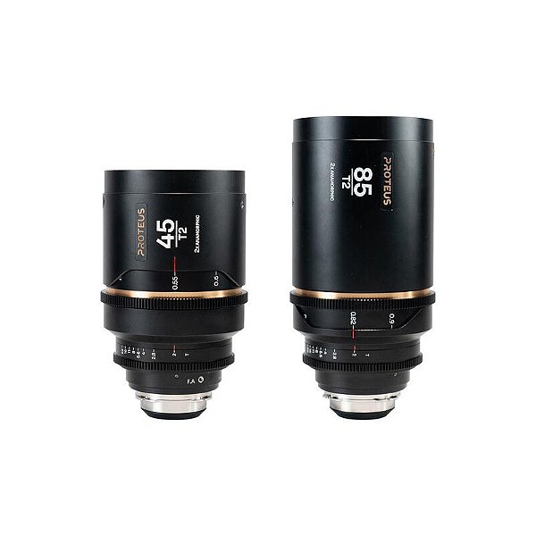 Lente Laowa Proteus 45 + 85 mm T2.9 PLEF Feet Amber Flare