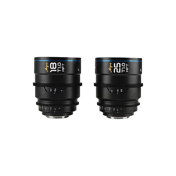 Kit Lentes Cine Laowa Argus 18mm e 25mm T1 (Super 35, MFT)