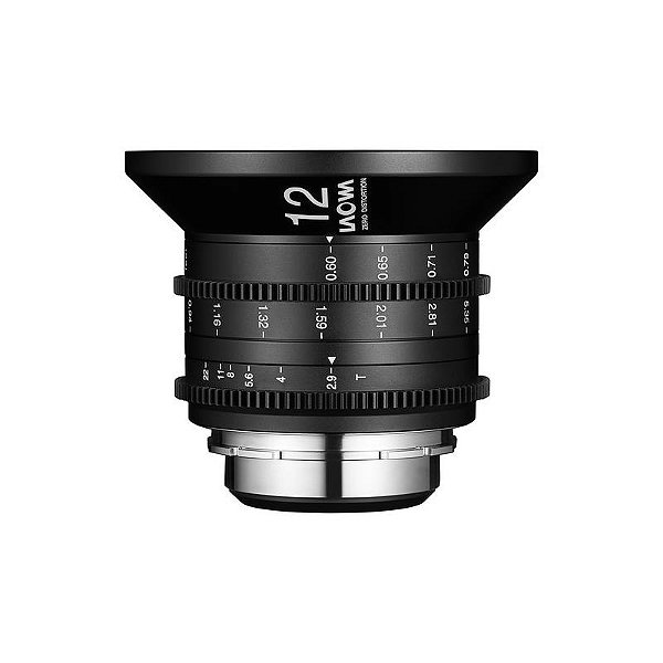 Lente Cine Laowa 12 mm T2.9 Zero‑D (Full‑Frame, montagem Sony E)