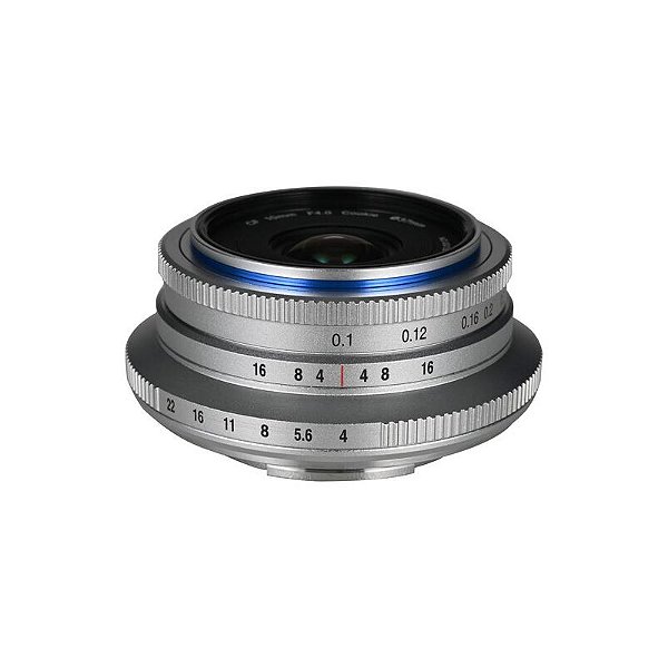 Venus Optics Lente Pancake Laowa 10‑mm f/4 Cookie para Fujifilm X (Prata)