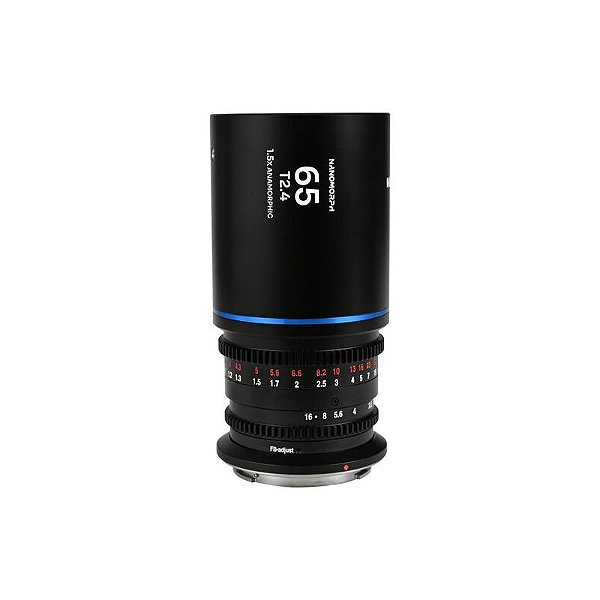 Laowa Lente Anamórfica Nanomorph 65 mm T2.4 1.5× Flare Prata /Ámbar/Azul