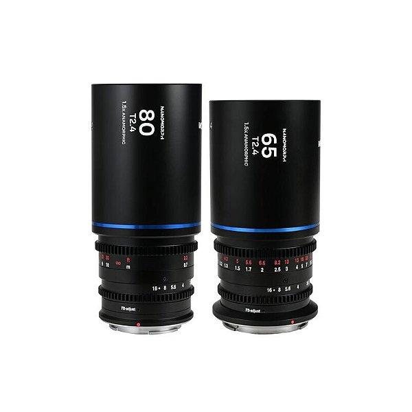 Kit Laowa Nanomorph S35 Prime 65 mm + 80 mm Nikon Z Flare Azul