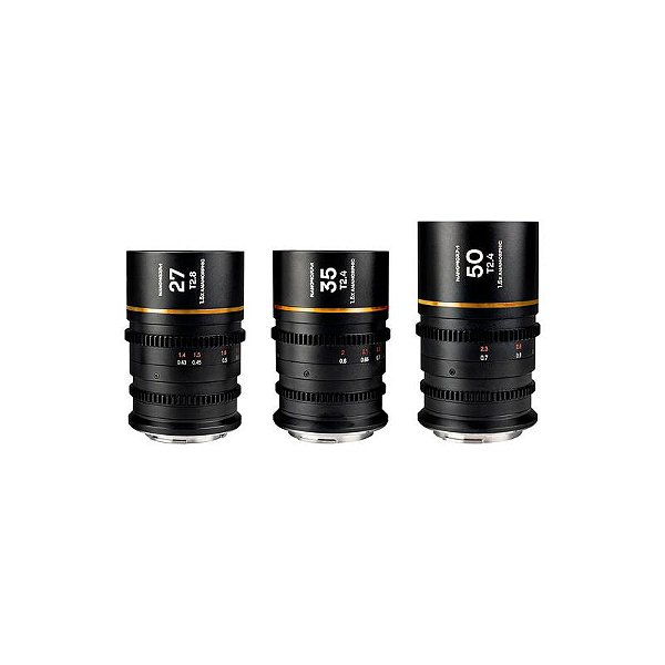 Lente Venus Optics Laowa Nanomorph Super 35 Kit 3 Lentes Leica L Prata