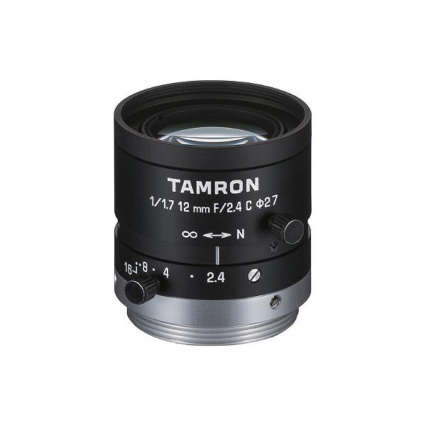 Tamron Lente C-Mount 12 mm f/2.4 Manual Iris com Trava