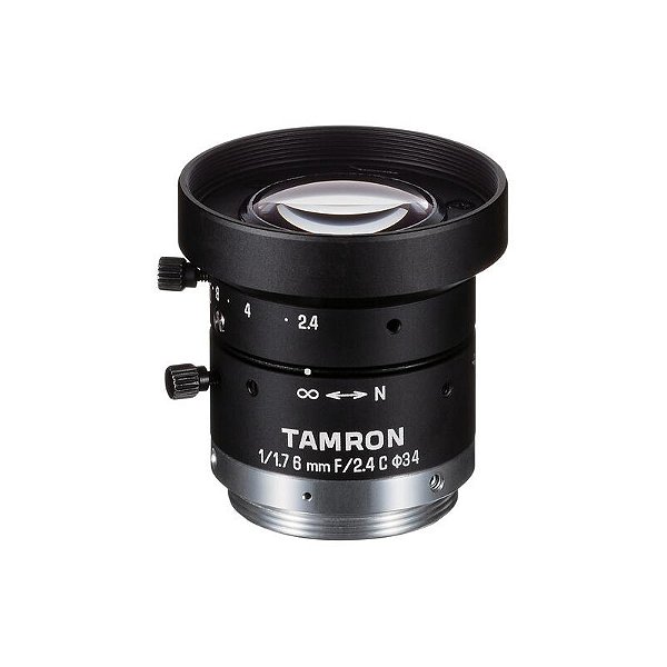 Tamron Lente C-Mount 6 mm f/2.4 Manual Iris com Trava