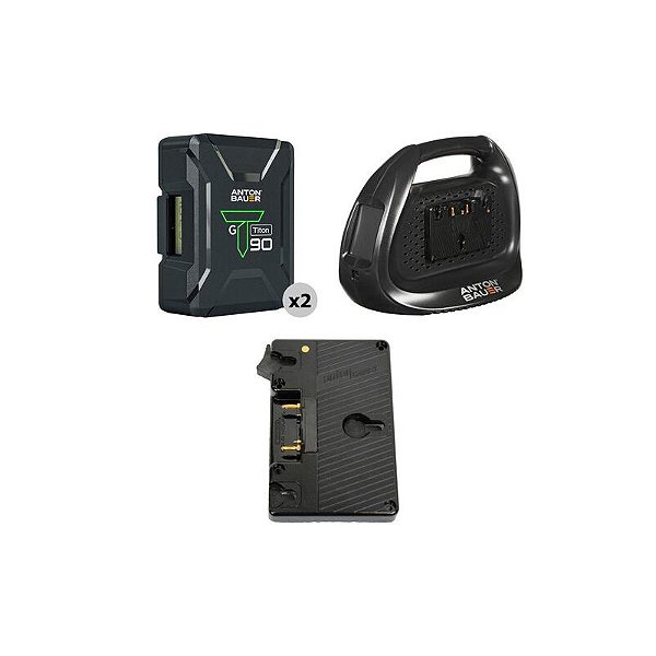 Anton Bauer Kit Duplo Titon 90 com Bateria e Placa C700