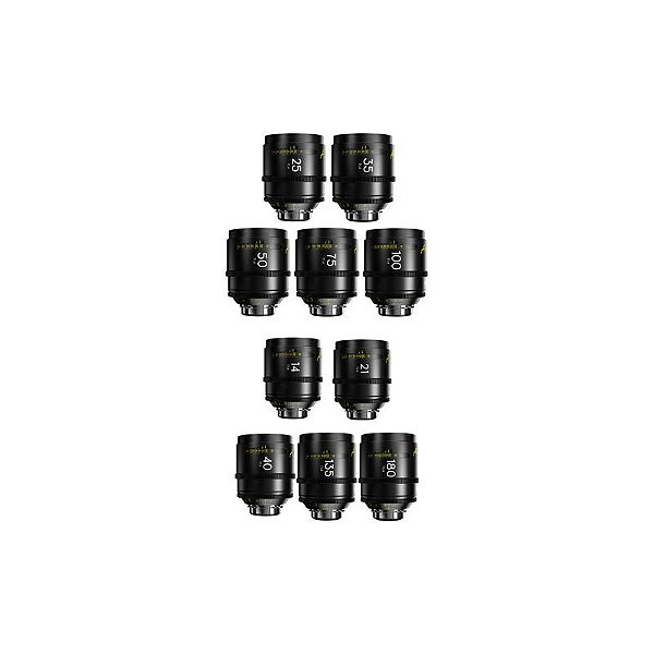 Kit 10 Lentes Prime Cine DZOFilm Arles FF/VV (14-180mm, ARRI PL)