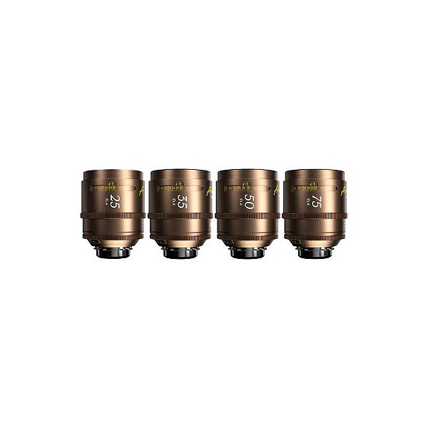 Kit 4 Lentes Cine Arles Lustre T1.6 FF/VV (25-35-50-75mm, ARRI PL)