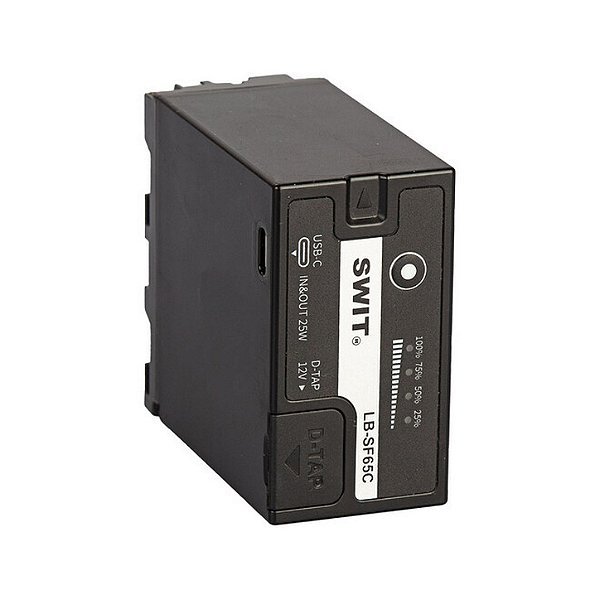 SWIT LB-SF65C Bateria Sony L-Series NP-F 65Wh com USB-C